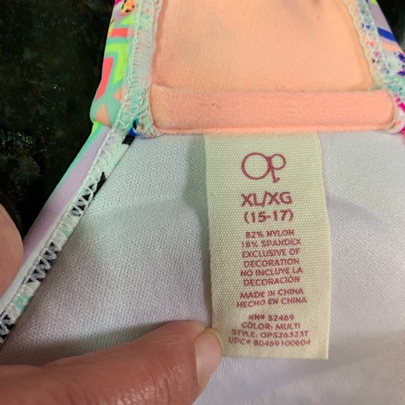 OP COLORFUL SWIMSUIT TOP - Picture 8 of 10